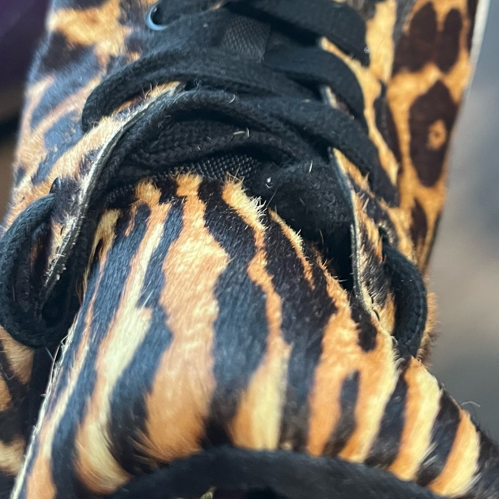 Michael Kors Animal Print Sneakers with Black Accents - Picture 3 of 4